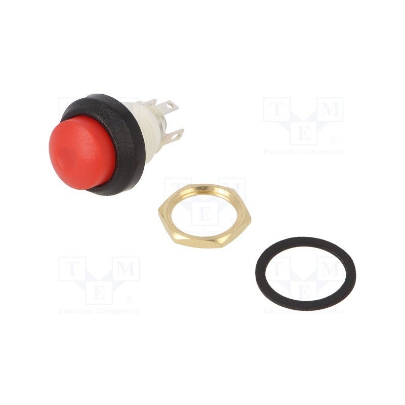 1 pcs x ITW LUMEX SWITCH - WSA48-1-RB-N-HRD-B - Switch: push-button, Pos: 2, SPDT, 5A/250VAC, 5A/28VDC, ON-(ON)