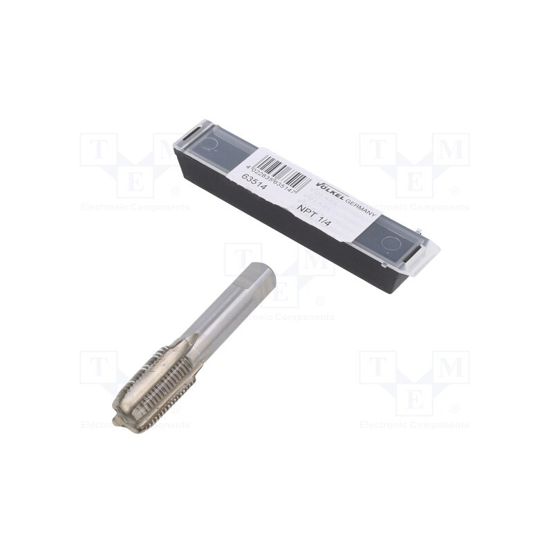 1 pcs x Vu00d6LKEL - 63514 - Tap, high speed steel grounded HSS-G, NPT 1/4', 70mm, 9mm