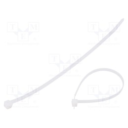 100 pcs x HELLERMANNTYTON - 111-05013 - Cable tie, L: 200mm, W: 4.6mm, polyamide, 225N, natural, Ømax: 50mm