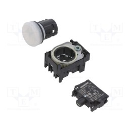 1 pcs x SIEMENS - 3SU1102-6AA60-1AA0 - Control lamp, 22mm, -25÷70°C, Illumin: LED, Ø22mm, IP67, 24VAC