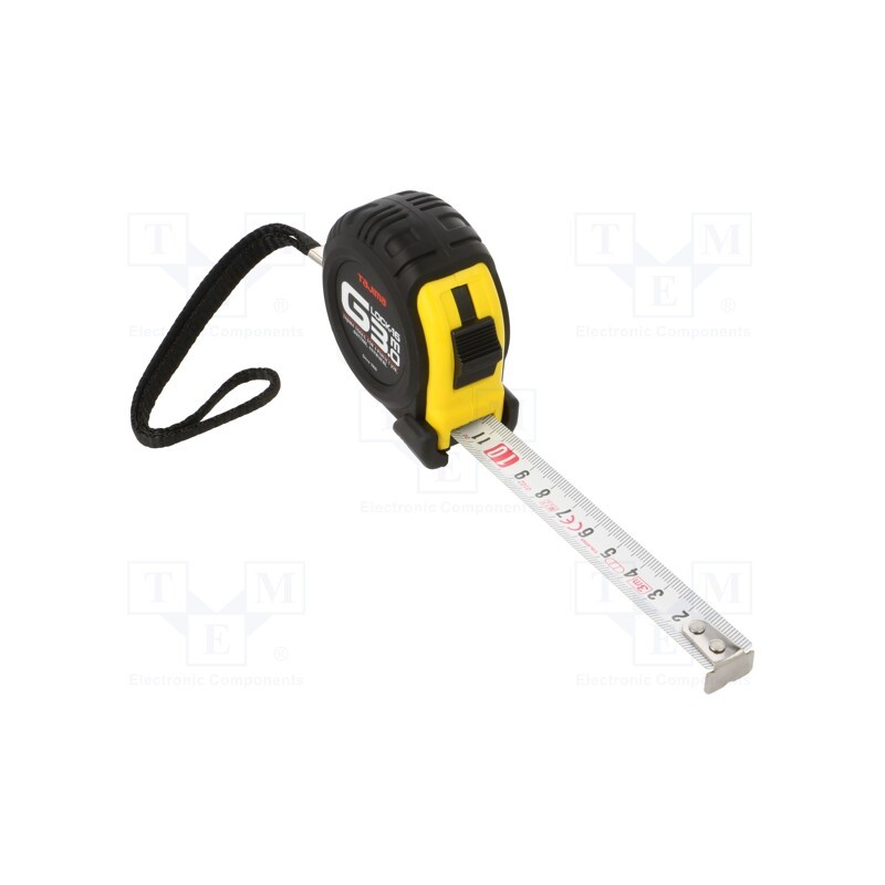 1 pcs x TAJIMA - G6P30MTL215Y - Measuring tape, L: 3m, Width: 16mm, Enclos.mat: ABS, Class: II