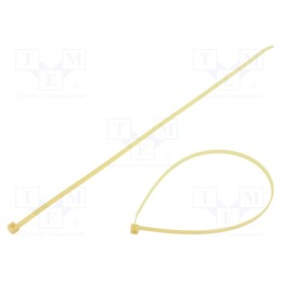 100 pcs x HELLERMANNTYTON - 111-00526 - Cable tie, L: 390mm, W: 4.6mm, polyamide, 225N, natural, Ømax: 110mm