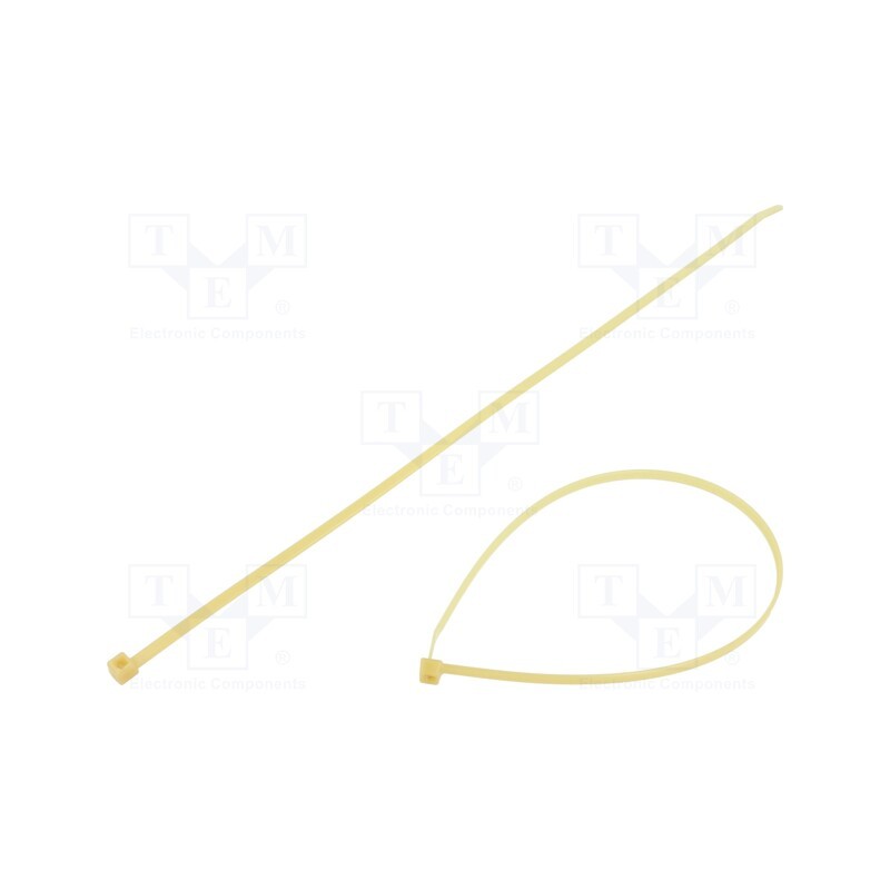 100 pcs x HELLERMANNTYTON - 111-00526 - Cable tie, L: 390mm, W: 4.6mm, polyamide, 225N, natural, Ømax: 110mm