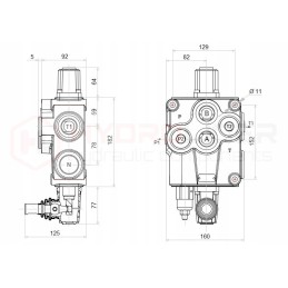 Hydraulic distributor 1s 120l a1 badestnost