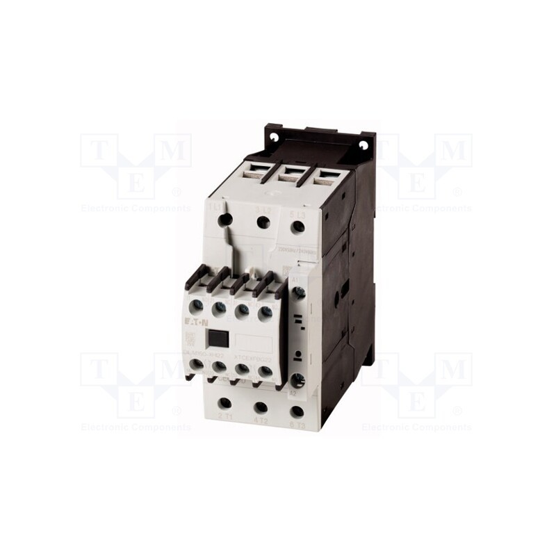 1 pcs x EATON ELECTRIC - DILM40-22(230V50HZ,240V60HZ) - Contactor: 3-pole, NO x3, Auxiliary contacts: NC x2,NO x2, 230VAC