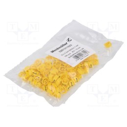 100 pcs x WEIDMu00dcLLER - CLI C 2-4 GE/SW 7 MP - Markers, Marking: 7, 4÷10mm, PVC, yellow, -30÷80°C, leaded, CLI C