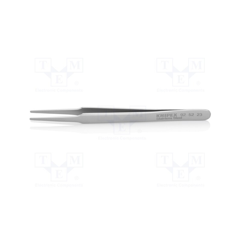 1 pcs x KNIPEX - 92 52 23 - Tweezers, 118mm, Blade tip shape: rounded, universal