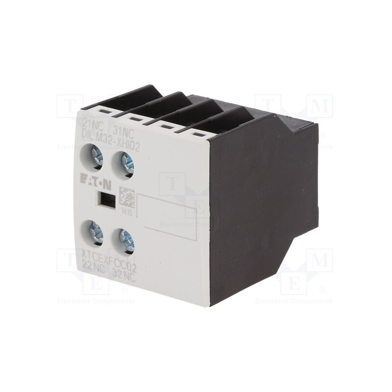 1 pcs x EATON ELECTRIC - DILM32-XHI02 - Auxiliary contacts, Leads: screw terminals, front