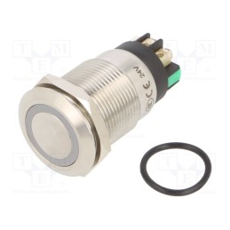 1 pcs x ONPOW - LAS1GQF-11E/L/G/24V/S - Switch: vandal resistant, Pos: 2, SPDT, 3A/220VAC, 5A/24VDC, IP65