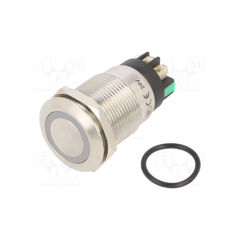 1 pcs x ONPOW - LAS1GQF-11E/L/G/24V/S - Switch: vandal resistant, Pos: 2, SPDT, 3A/220VAC, 5A/24VDC, IP65