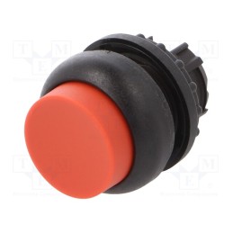 1 pcs x EATON ELECTRIC - M22S-DRH-R - Switch: push-button, 22mm, Stabl.pos: 2, red, none, IP67, prominent