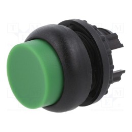 1 pcs x EATON ELECTRIC - M22S-DRH-G - Switch: push-button, 22mm, Stabl.pos: 2, green, none, IP67, Pos: 2