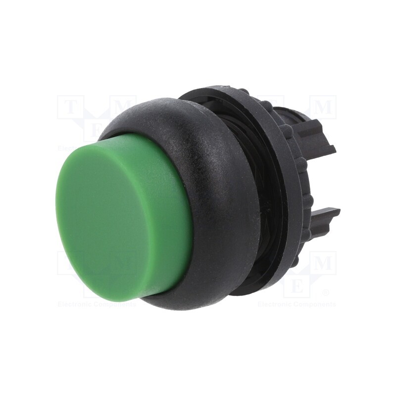 1 pcs x EATON ELECTRIC - M22S-DRH-G - Switch: push-button, 22mm, Stabl.pos: 2, green, none, IP67, Pos: 2