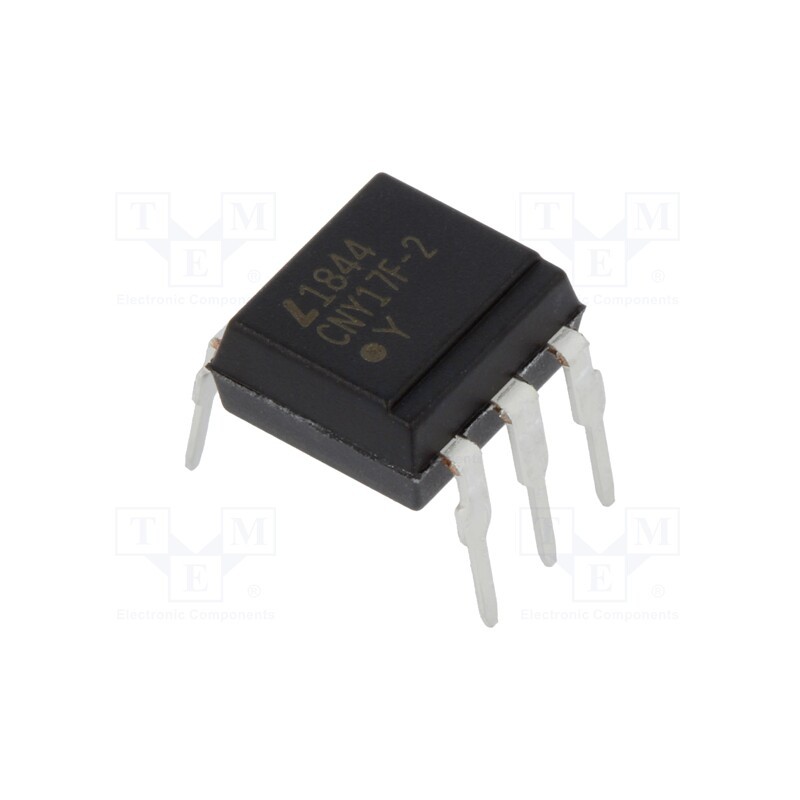2 pcs x LITEON - CNY17F-2 - Optocoupler, THT, Ch: 1, OUT: transistor, Uinsul: 5kV, Uce: 70V, DIP6