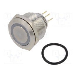 1 pcs x ONPOW - LAS1GQ25-11E/G/24V/S - Switch: vandal resistant, Pos: 2, SPDT, 3A/220VAC, 5A/24VDC, IP65