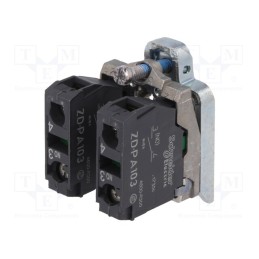 1 pcs x SCHNEIDER ELECTRIC - ZD4PA103 - Contact block, 22mm, Harmony XB4, -25÷70°C, front fixing