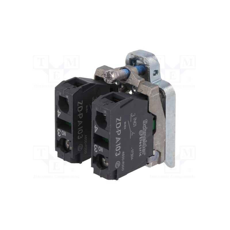 1 pcs x SCHNEIDER ELECTRIC - ZD4PA103 - Contact block, 22mm, Harmony XB4, -25÷70°C, front fixing