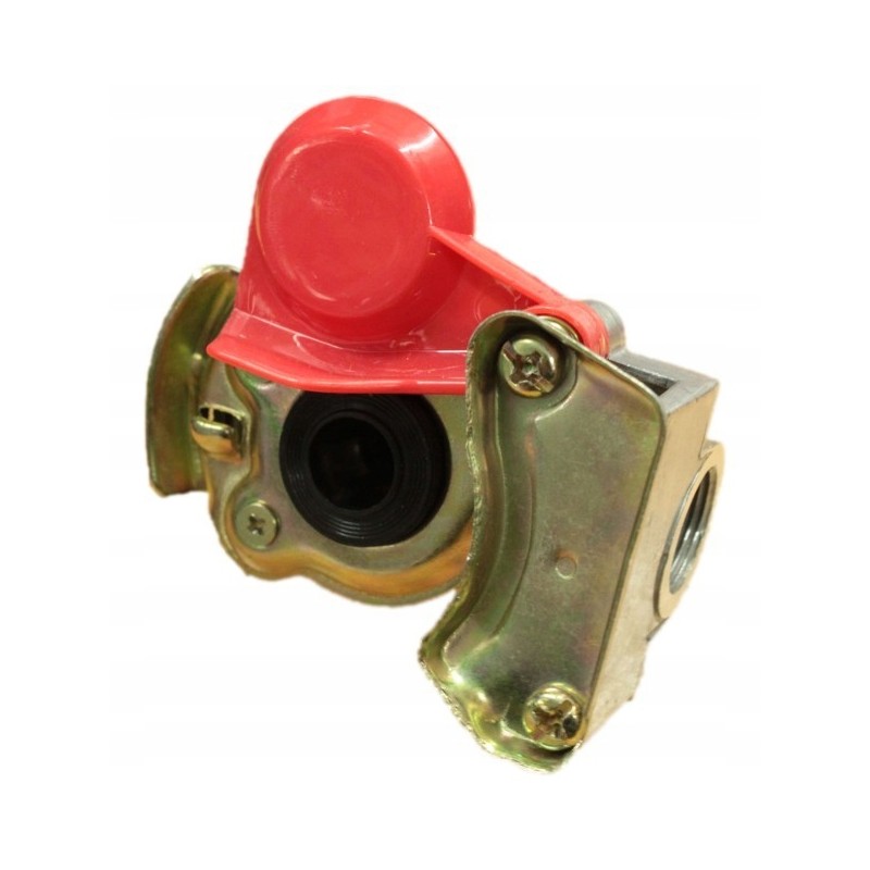 Pneumatic connector with valve m16x1 5 red