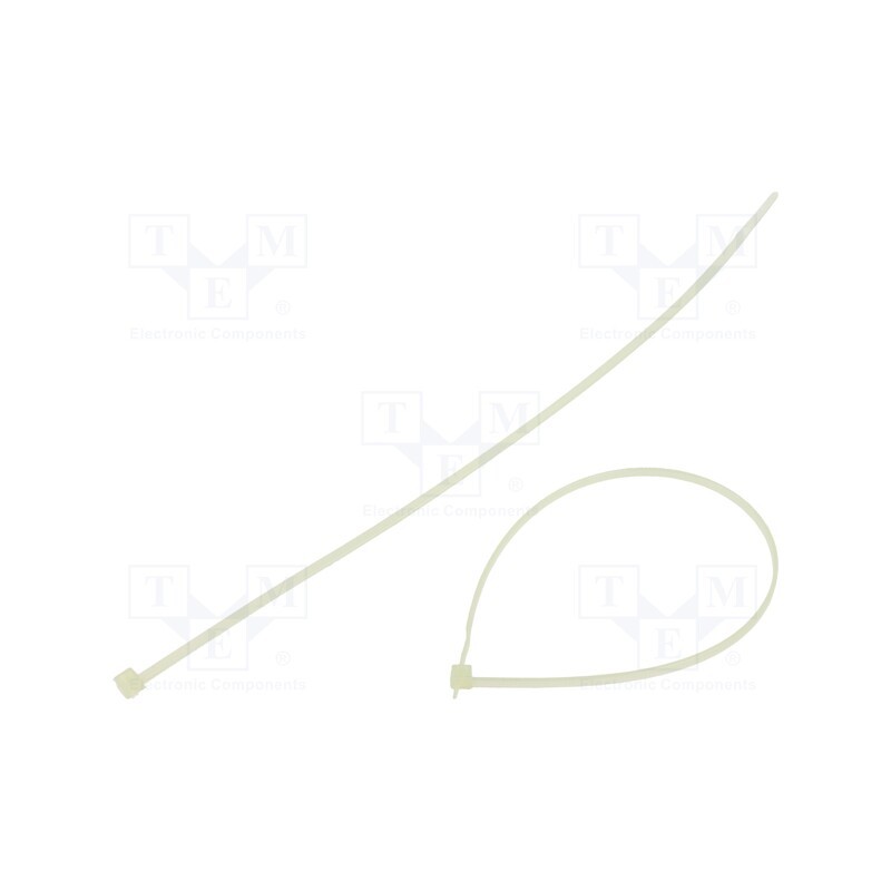 100 pcs x HELLERMANNTYTON - 111-03569 - Cable tie, L: 290mm, W: 3.5mm, polyamide, 135N, natural, Ømax: 80mm