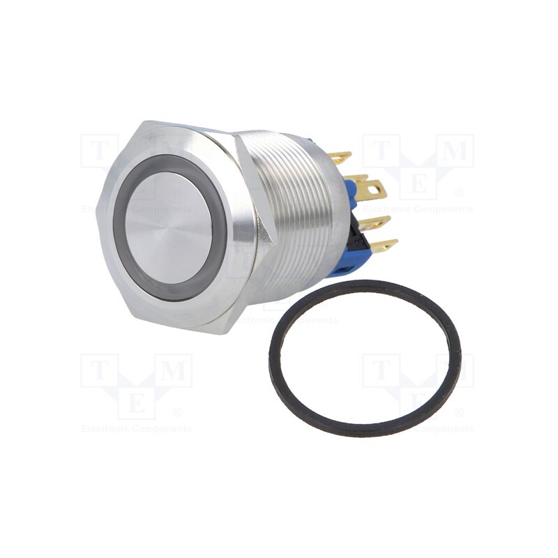 1 pcs x ONPOW - GQ22-11ZE/Y/24V - Switch: vandal resistant, Pos: 2, SPST-NO + SPST-NC, 3A/220VAC