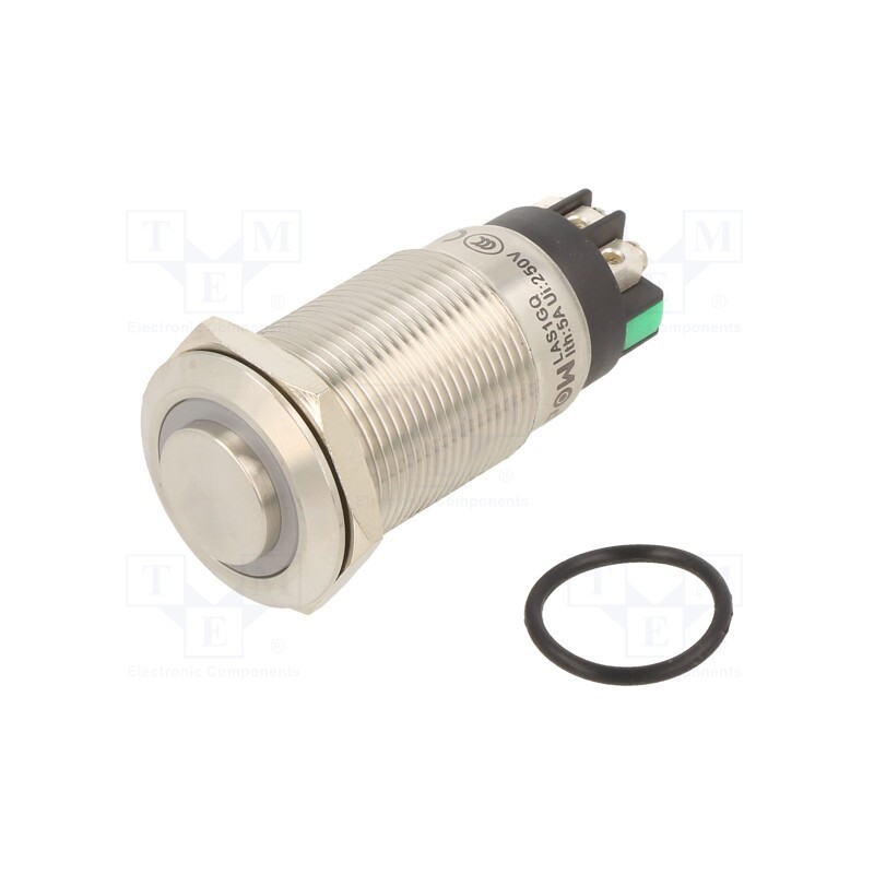 1 pcs x ONPOW - LAS1GQH-11ZE/L/G/24V/S - Switch: vandal resistant, Pos: 2, SPDT, 3A/220VAC, 5A/24VDC, IP65