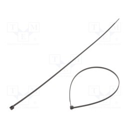 100 pcs x HELLERMANNTYTON - 111-02660 - Cable tie, L: 330mm, W: 2.8mm, polyamide, 110N, black, Ømax: 95mm