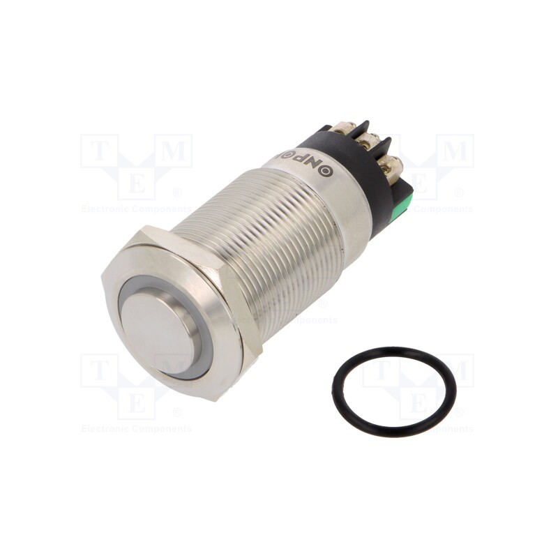 1 pcs x ONPOW - LAS1GQH-11ZE/L/G/12V/S - Switch: vandal resistant, Pos: 2, SPDT, 3A/220VAC, 5A/24VDC, IP65