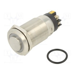 1 pcs x ONPOW - LAS1GQH-11ZE/L/Y/12V/S - Switch: vandal resistant, Pos: 2, SPDT, 3A/220VAC, 5A/24VDC, IP65