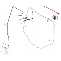 P5s48601004 rear wiper motor