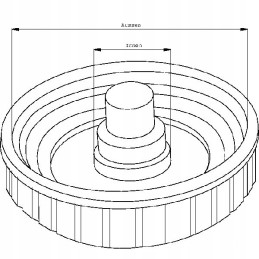Fuel filler cap case new holland 82009352