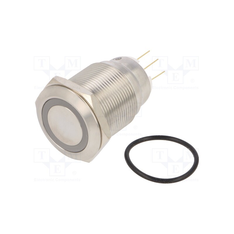 1 pcs x ONPOW - LAS1GQ22-11ZE/W/24V/S - Switch: vandal resistant, Pos: 2, SPDT, 3A/220VAC, 5A/24VDC, IP65