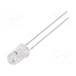2 pcs x OPTOSUPPLY - OS5OGP5A31A-6.8HZ - LED, 5mm, orange, blinking, 12000÷14400mcd, 30°, 3÷5V, 20mA, 6.8Hz