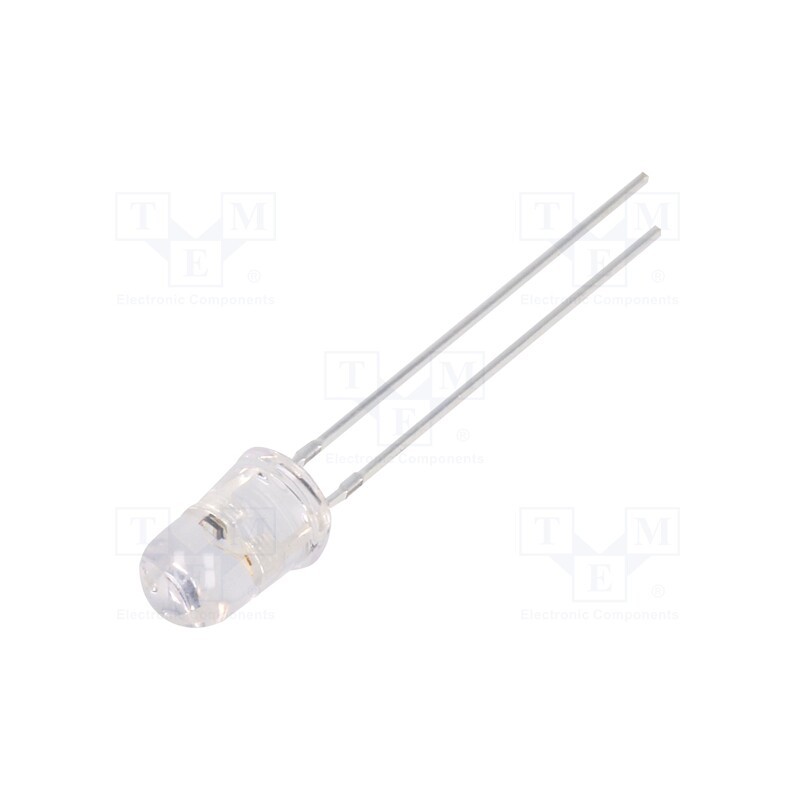2 pcs x OPTOSUPPLY - OS5OGP5A31A-6.8HZ - LED, 5mm, orange, blinking, 12000÷14400mcd, 30°, 3÷5V, 20mA, 6.8Hz