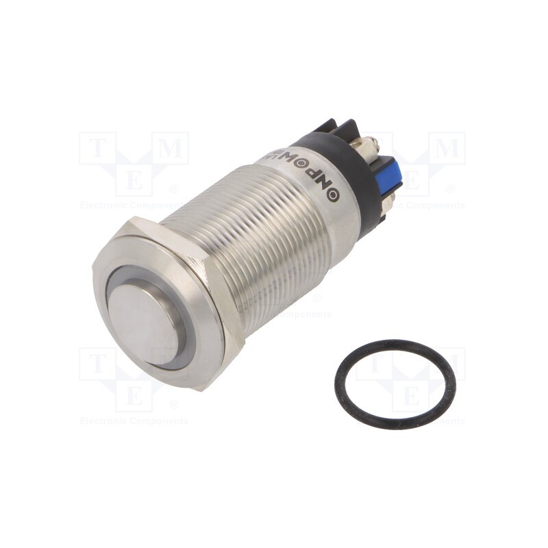 1 pcs x ONPOW - LAS1GQH-11ZE/L/B/24V/S - Switch: vandal resistant, Pos: 2, SPDT, 3A/220VAC, 5A/24VDC, IP65