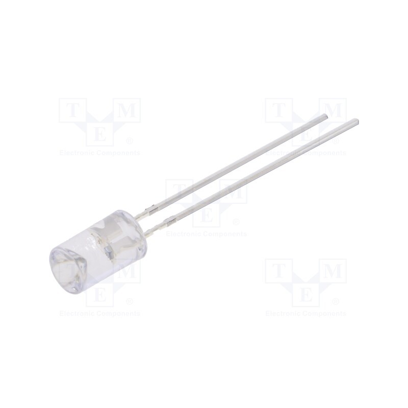 2 pcs x OPTOSUPPLY - OSG5DK5MC1B - LED, 5mm, green, 1560÷2180mcd, 120°, 2.5÷5V, Lens: transparent