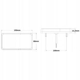 Tail lamp kamar 12 24v 16led 1 5m certified