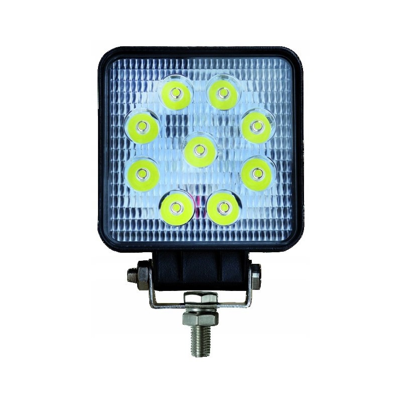 LED work lamp square 12 24v 27w 1400 lm