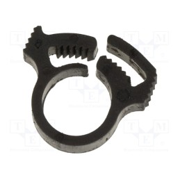 100 pcs x HELLERMANNTYTON - 192-10020 - Fixing clamp, ØBundle : 9.3÷10.5mm, W: 5.9mm, polyamide, black