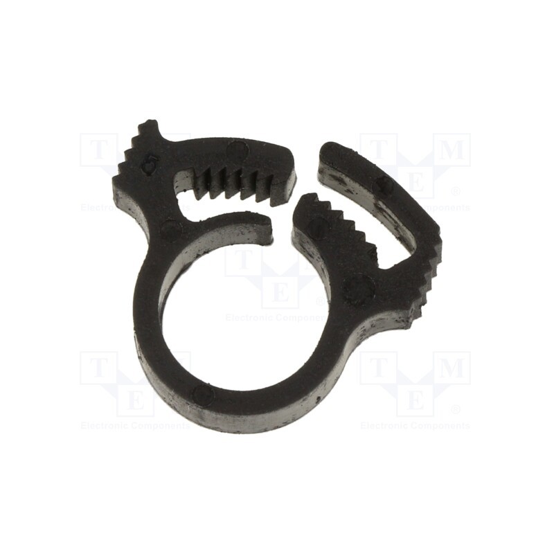 100 pcs x HELLERMANNTYTON - 192-10020 - Fixing clamp, ØBundle : 9.3÷10.5mm, W: 5.9mm, polyamide, black