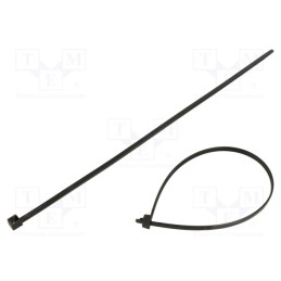 100 pcs x HELLERMANNTYTON - 115-06760 - Cable tie, multi use, L: 300mm, W: 4.8mm, polyamide, 200N, black