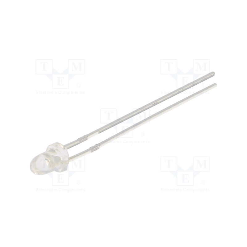 2 pcs x OPTOSUPPLY - OSV4DL3211A - LED, UV, 15°, 20mA, P: 114mW, λd: 390÷400nm, 3÷3.8VDC, THT