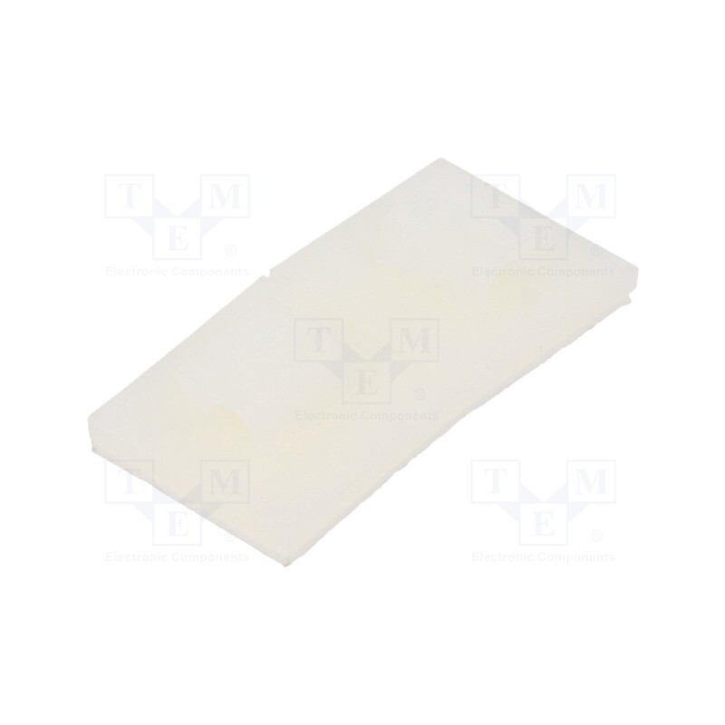 100 pcs x HELLERMANNTYTON - 151-14059 - Self-adhesive cable holder, ØBundle : 5mm, polyamide, natural