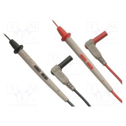 1 pcs x AXIOMET - AX-TLS-001B - Test leads, Inom: 10A, Len: 1m, test leads x2, red and black