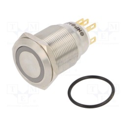 1 pcs x ONPOW - LAS1GQ22-11ZE/Y/24V/S - Switch: vandal resistant, Pos: 2, SPDT, 3A/220VAC, 5A/24VDC, IP65