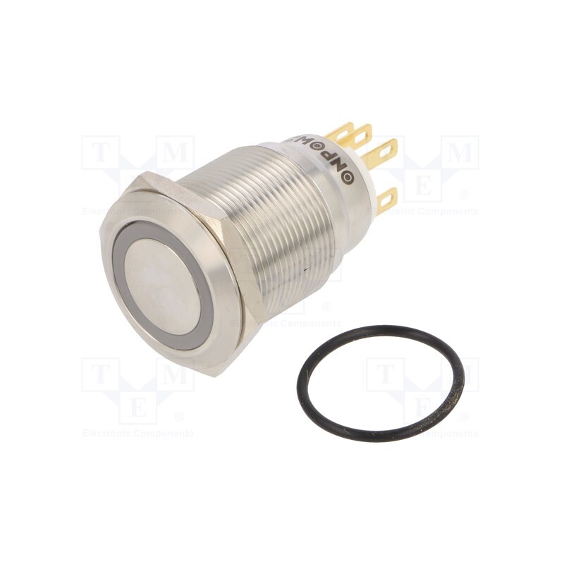 1 pcs x ONPOW - LAS1GQ22-11ZE/Y/24V/S - Switch: vandal resistant, Pos: 2, SPDT, 3A/220VAC, 5A/24VDC, IP65