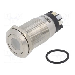 1 pcs x ONPOW - LAS1GQF-11ZD/L/W/24V/S - Switch: vandal resistant, Pos: 2, SPDT, 3A/220VAC, 5A/24VDC, IP65