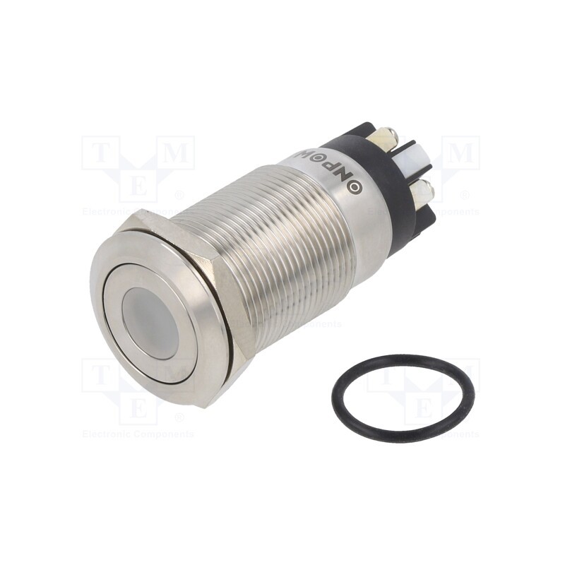 1 pcs x ONPOW - LAS1GQF-11ZD/L/W/24V/S - Switch: vandal resistant, Pos: 2, SPDT, 3A/220VAC, 5A/24VDC, IP65