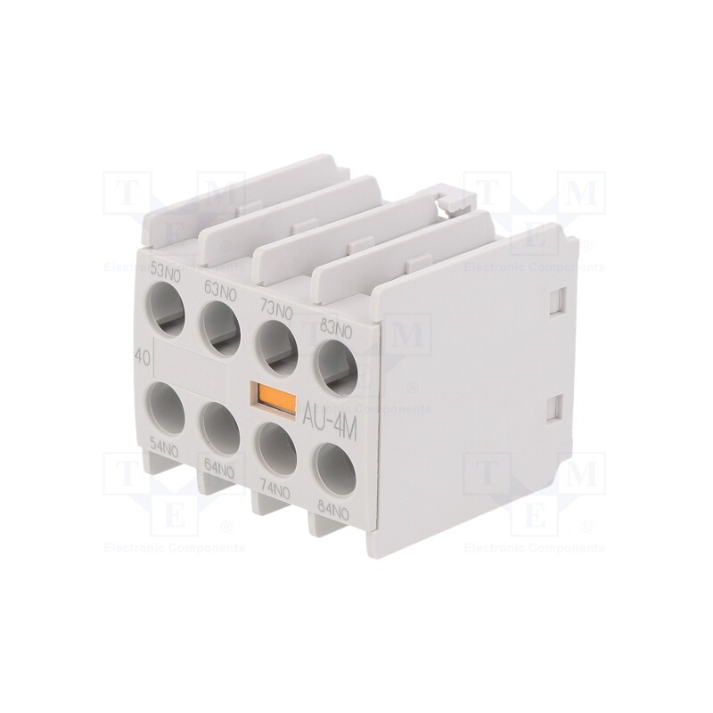 1 pcs x LS ELECTRIC - AU-4M 4A - Auxiliary contacts, Series: METAMEC, Leads: screw terminals, IP20