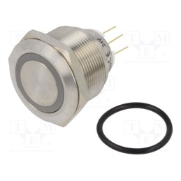 1 pcs x ONPOW - LAS1GQ25-11E/R/24V/S - Switch: vandal resistant, Pos: 2, SPDT, 3A/220VAC, 5A/24VDC, IP65