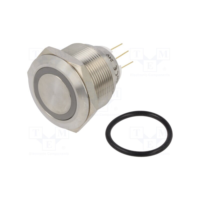 1 pcs x ONPOW - LAS1GQ25-11E/R/24V/S - Switch: vandal resistant, Pos: 2, SPDT, 3A/220VAC, 5A/24VDC, IP65